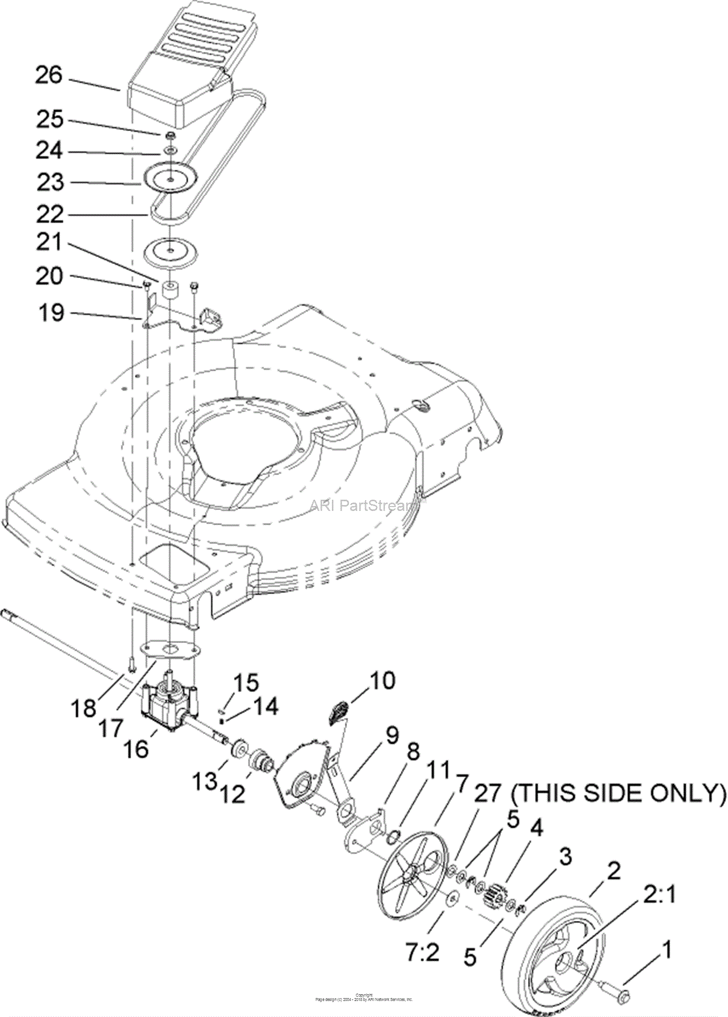 Toro 20016, 22in Recycler Lawnmower, 2006 (SN 260000001-260999999 ...