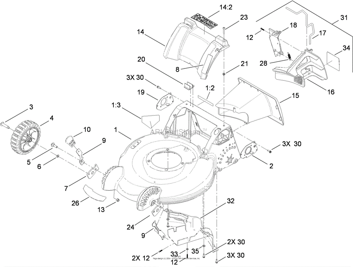 Toro 20192, Super Bagger Lawn Mower, 2009 (SN 290000001-290999999 ...