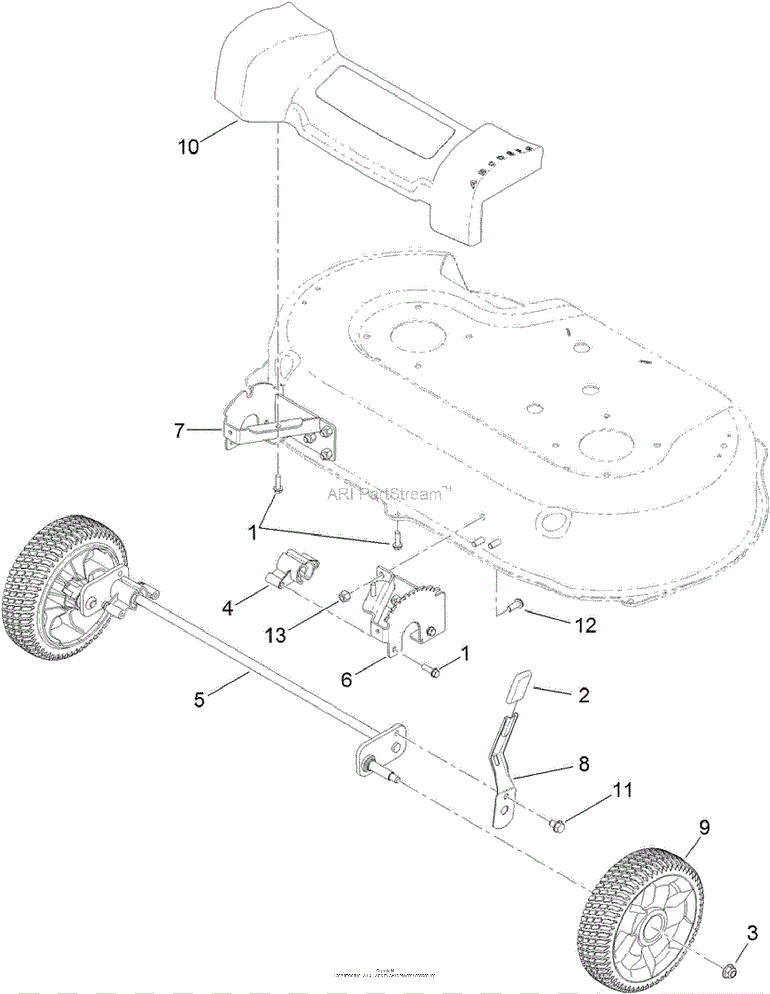 Toro timemaster store front wheels