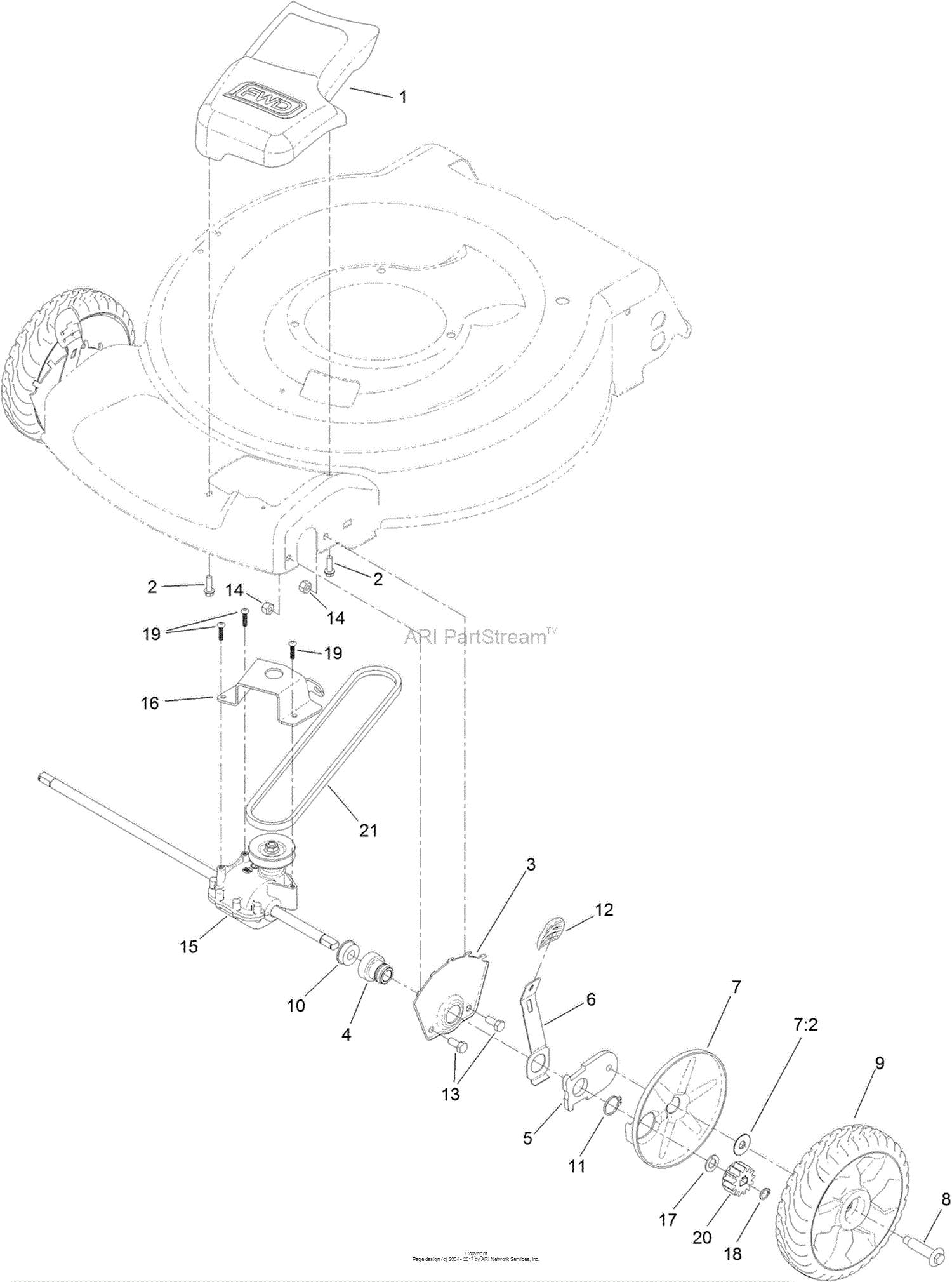 Toro 20371 22in Recycler Lawn Mower 2016 Sn 316000001 316999999 Parts Diagram For