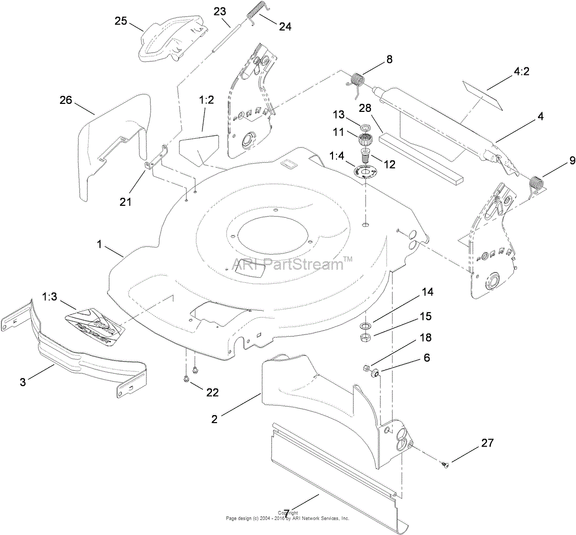 Toro 20331, 22in Recycler Lawn Mower, 2010 (sn 310006220-310999999 