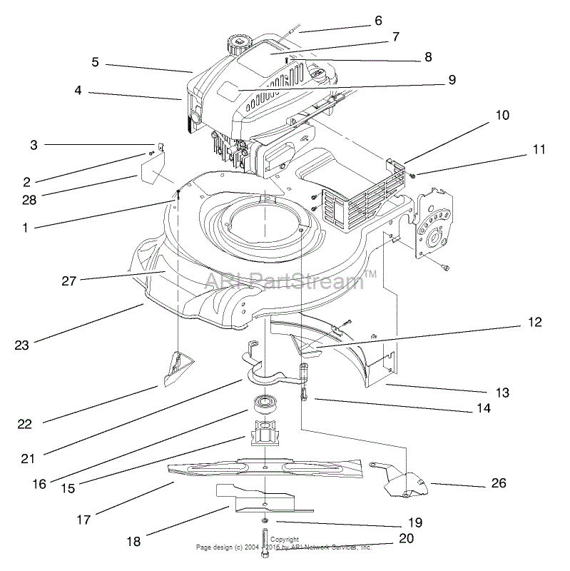 Toro 20458, Lawnmower, 1997 (SN 7900001-7999999) Parts Diagram for ...