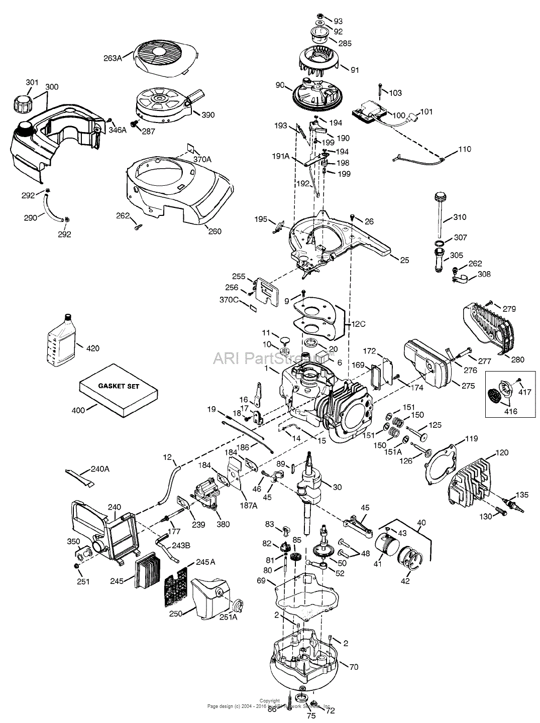 Toro 20653, 51cm Recycler Mower, 2000 (SN 200000001-200999999) Parts ...