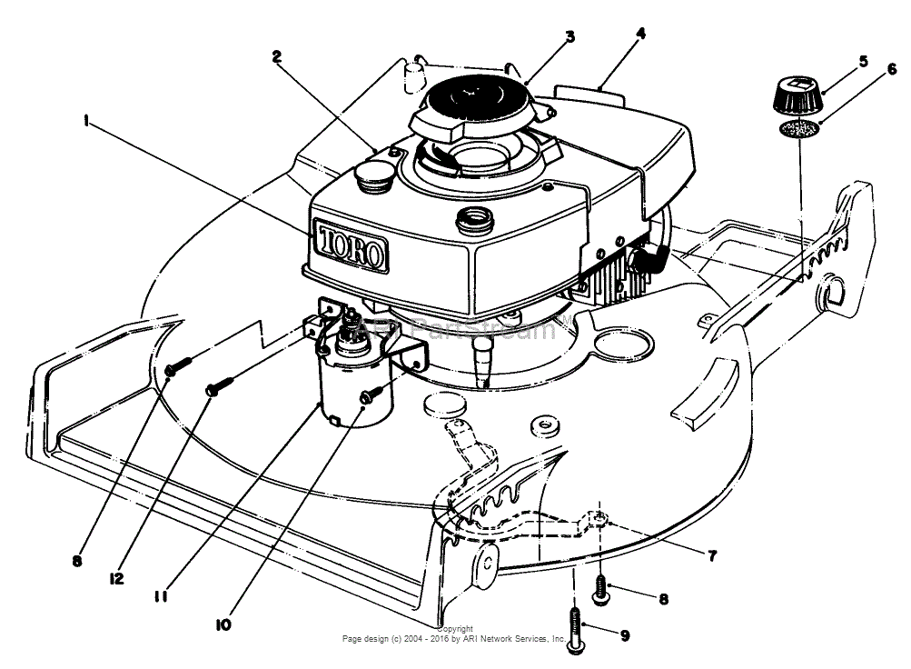 Toro 20676, Lawnmower, 1984 (SN 4000001-4999999) Parts Diagram for ...