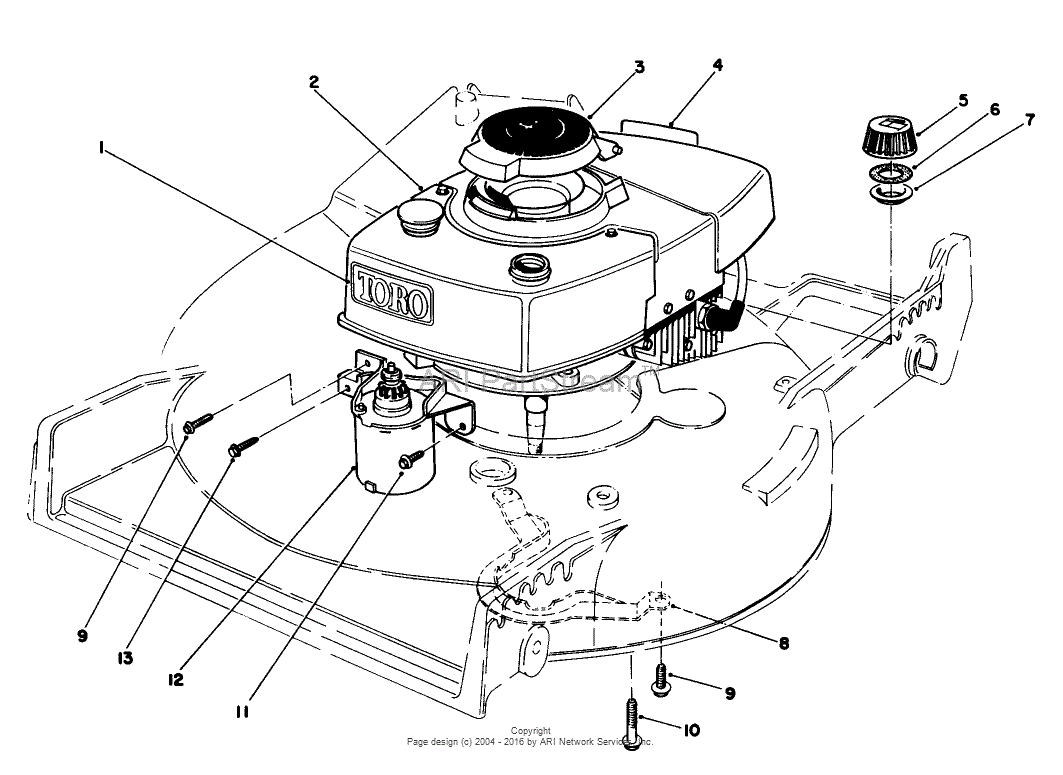 Toro 20676, Lawnmower, 1985 (SN 5000001-5999999) Parts Diagram for ...