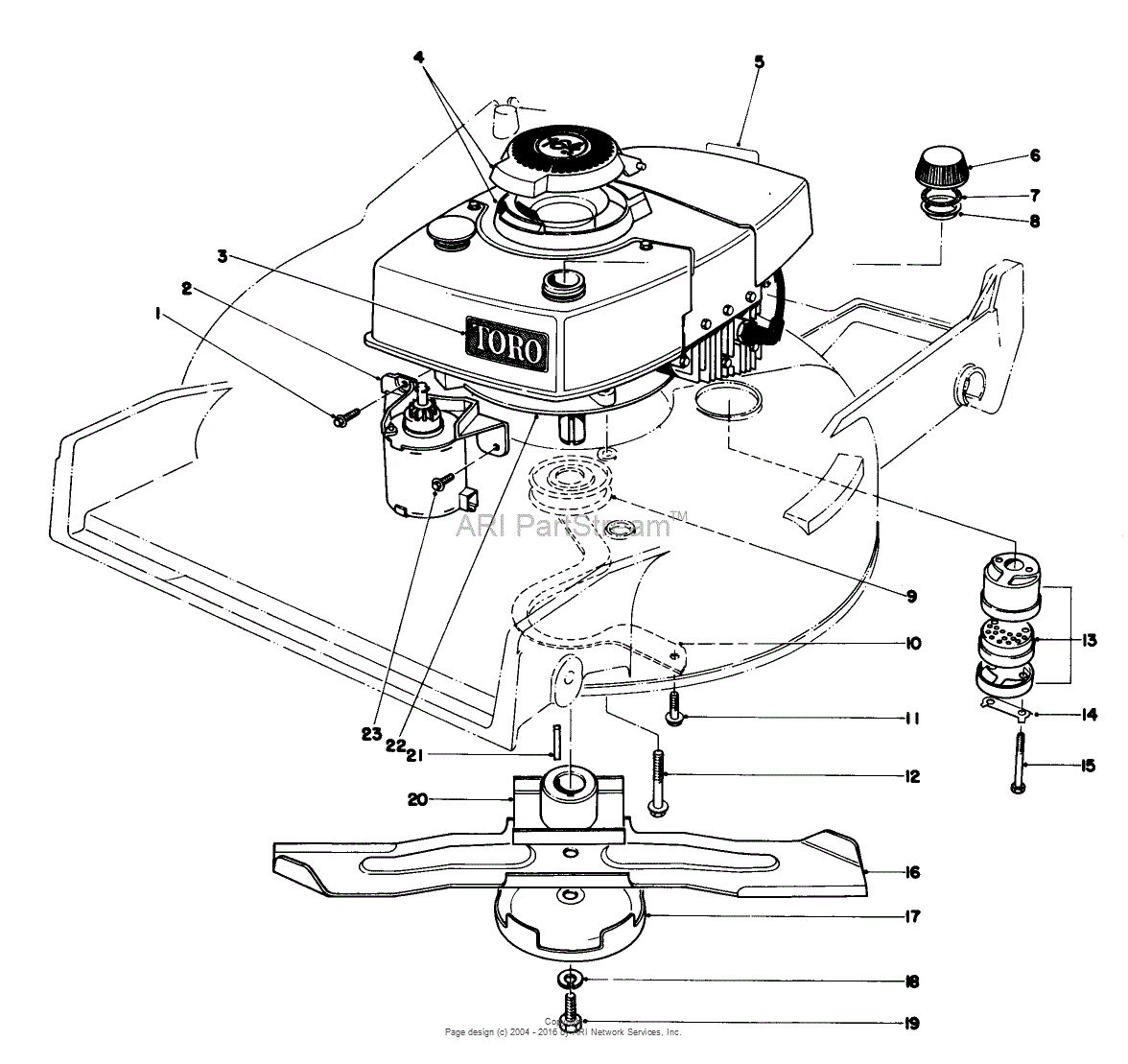 Toro 20790, Lawnmower, 1982 (SN 2000001-2999999) Parts Diagram for ...