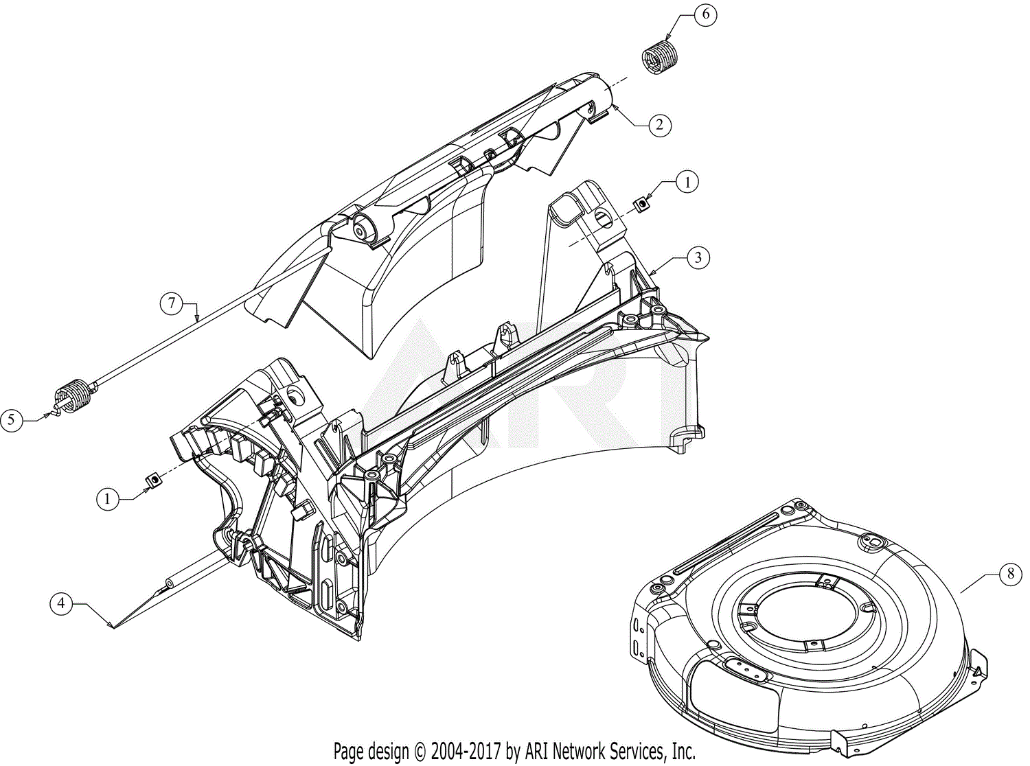 Troy Bilt 11AB2A9715 TB 130 XP (2016) Parts Diagram for Deck Assembly