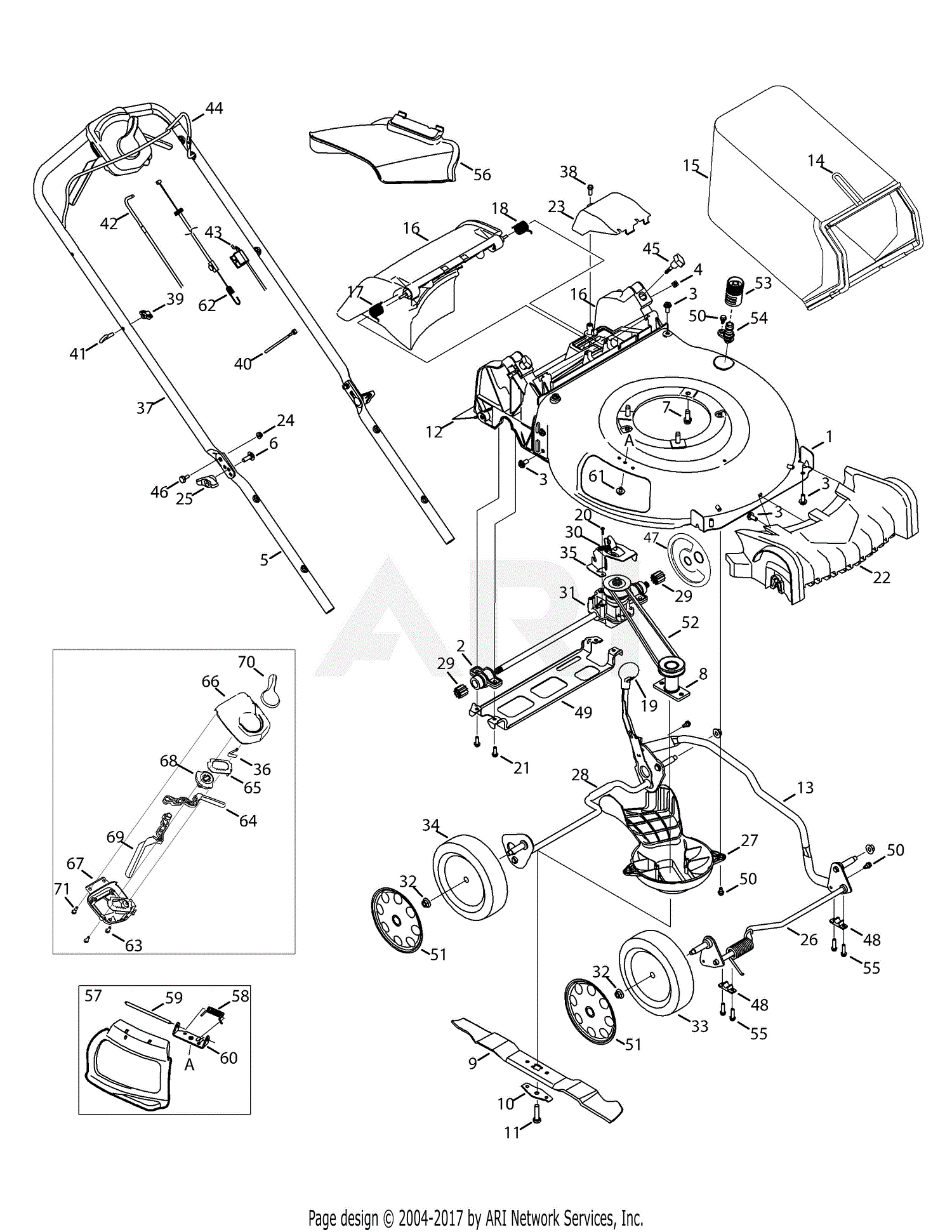 Troy Bilt TB330 12AKC35U766 (2014) 12AKC35U766 (2014) Parts Diagram for ...