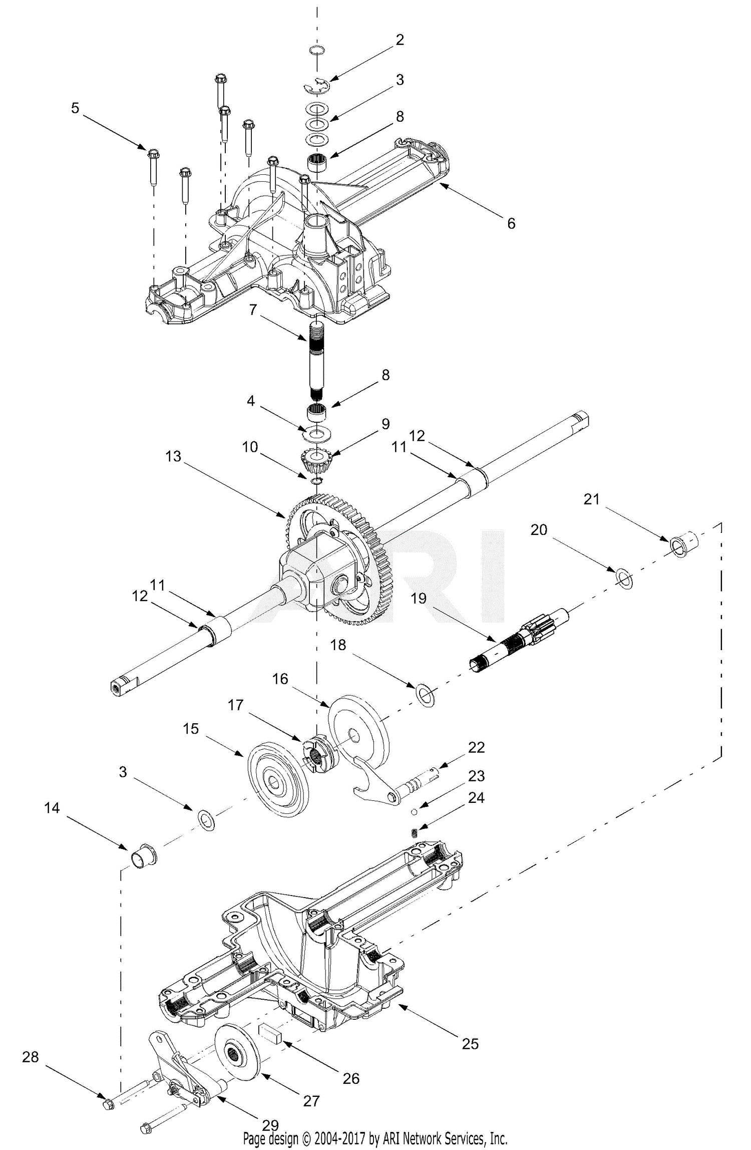 Troy Bilt 13AT609G766 Super Bronco (2004) Parts Diagram for