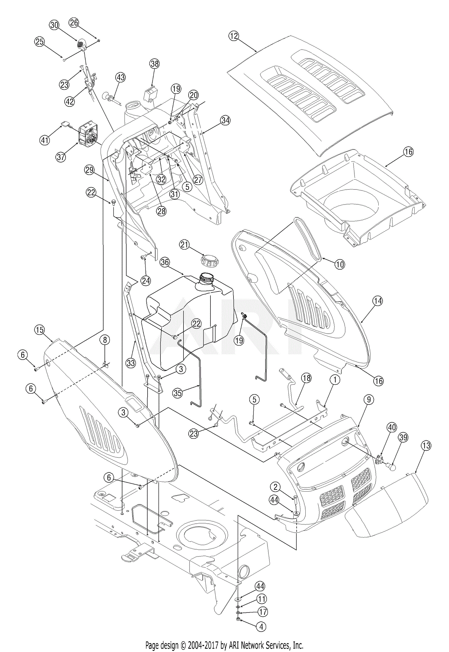 Bronco lawn tractor discount parts