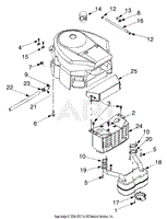 Troy Bilt 13AT609G766 Super Bronco (2005) Parts Diagram for Engine ...