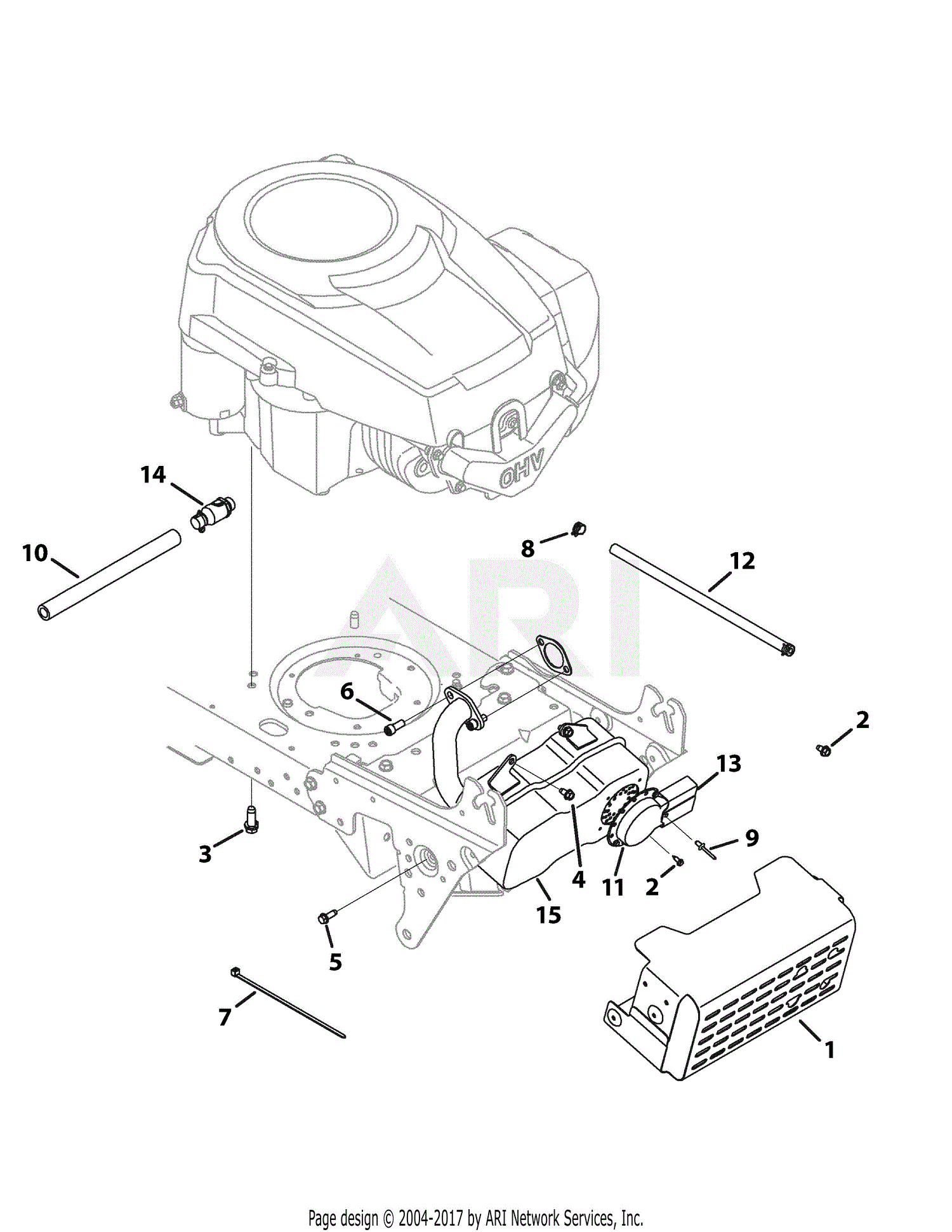 Troy Bilt 13WX79KT011 Horse (2010) Parts Diagram for Engine Accessories