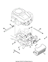 Troy Bilt 13WX79KT011 Horse (2012) Parts Diagram For Kohler Courage