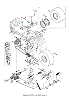 Troy Bilt 13YX78KS011 Bronco 2013 Parts Diagram for Transmission Drive Assembly