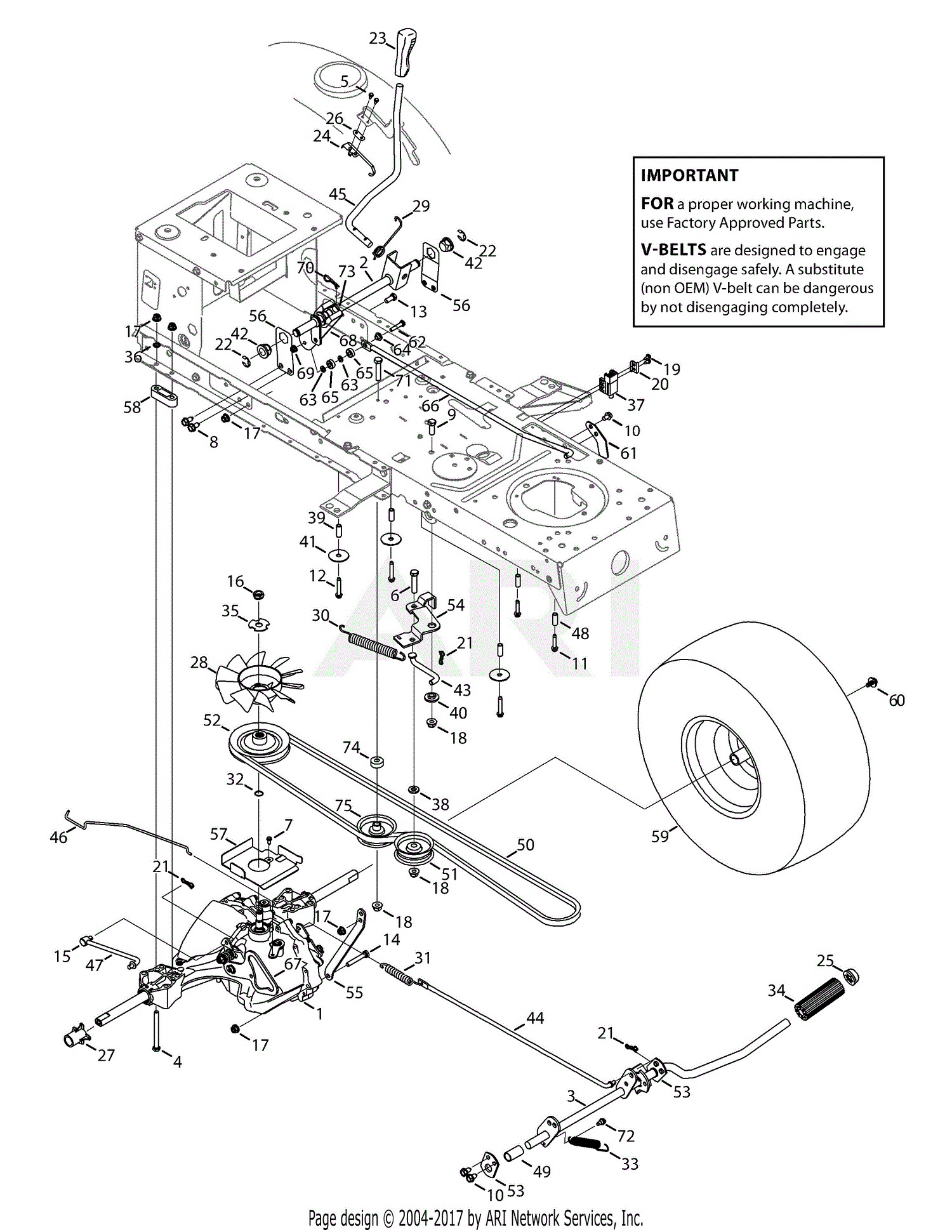 Troy Bilt 13cx79kt011 Horse Xp 2014 Parts Diagram For Transmission