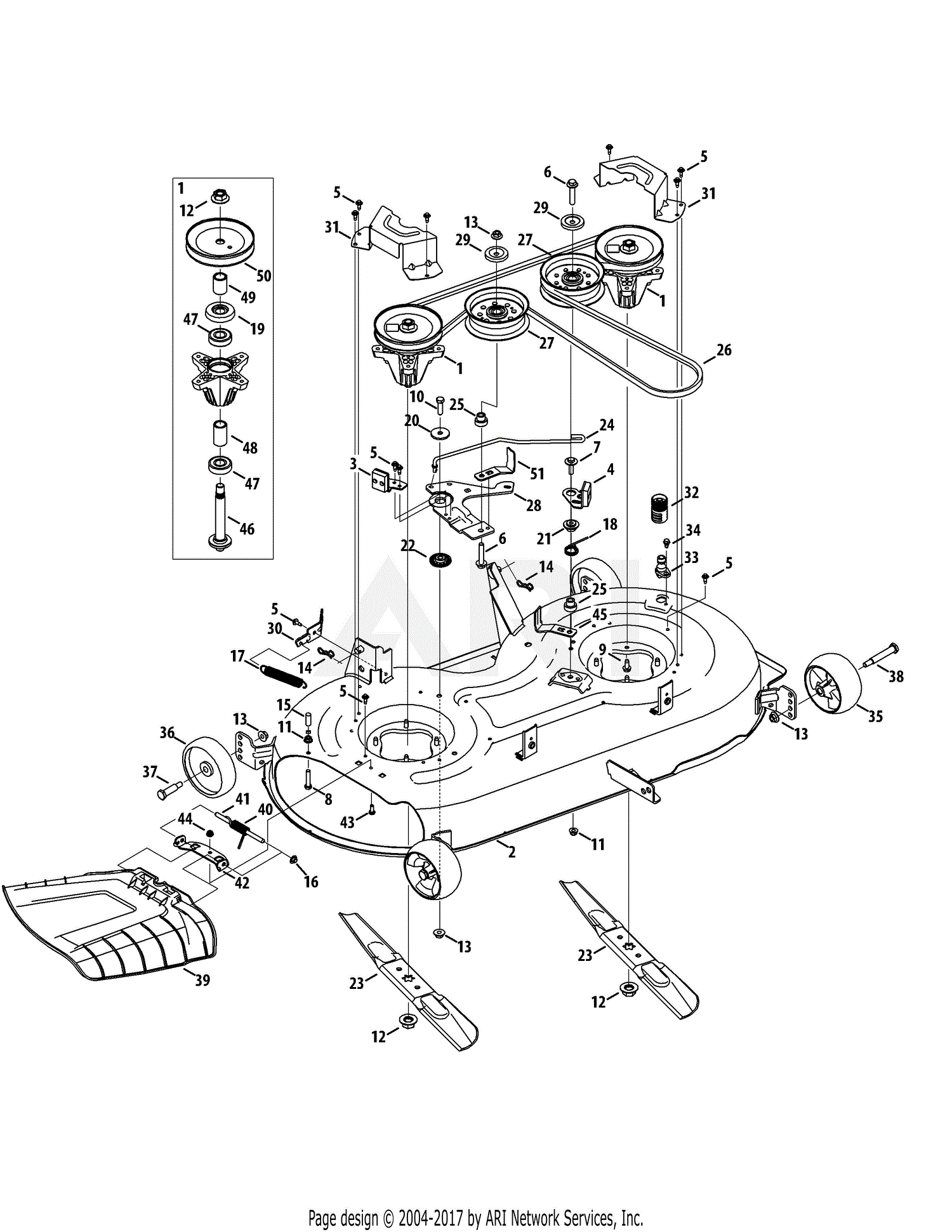 Troy Bilt 13ala1ks066 Tb1942  2015  Parts Diagram For