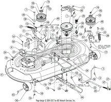 Troy Bilt Horse XP (13YX79KT011) (2016) Parts Diagram for Deck john deere 4600 wiring diagram 