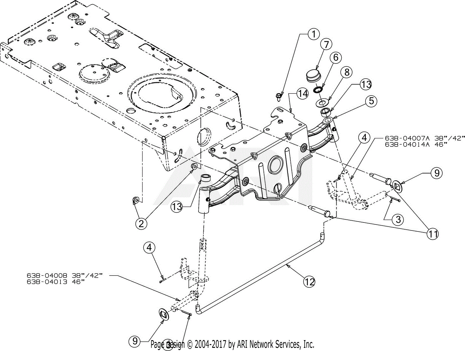 Troy bilt horse online xp deck belt diagram