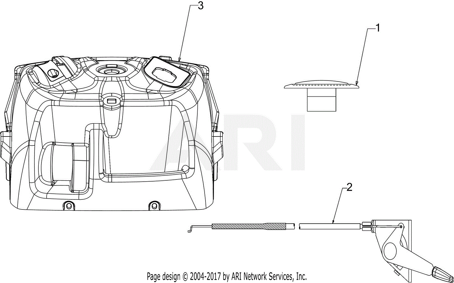 Troy Bilt TB42 7-Speed (13B277KS066) (2016) Parts Diagram for Dash-Upper