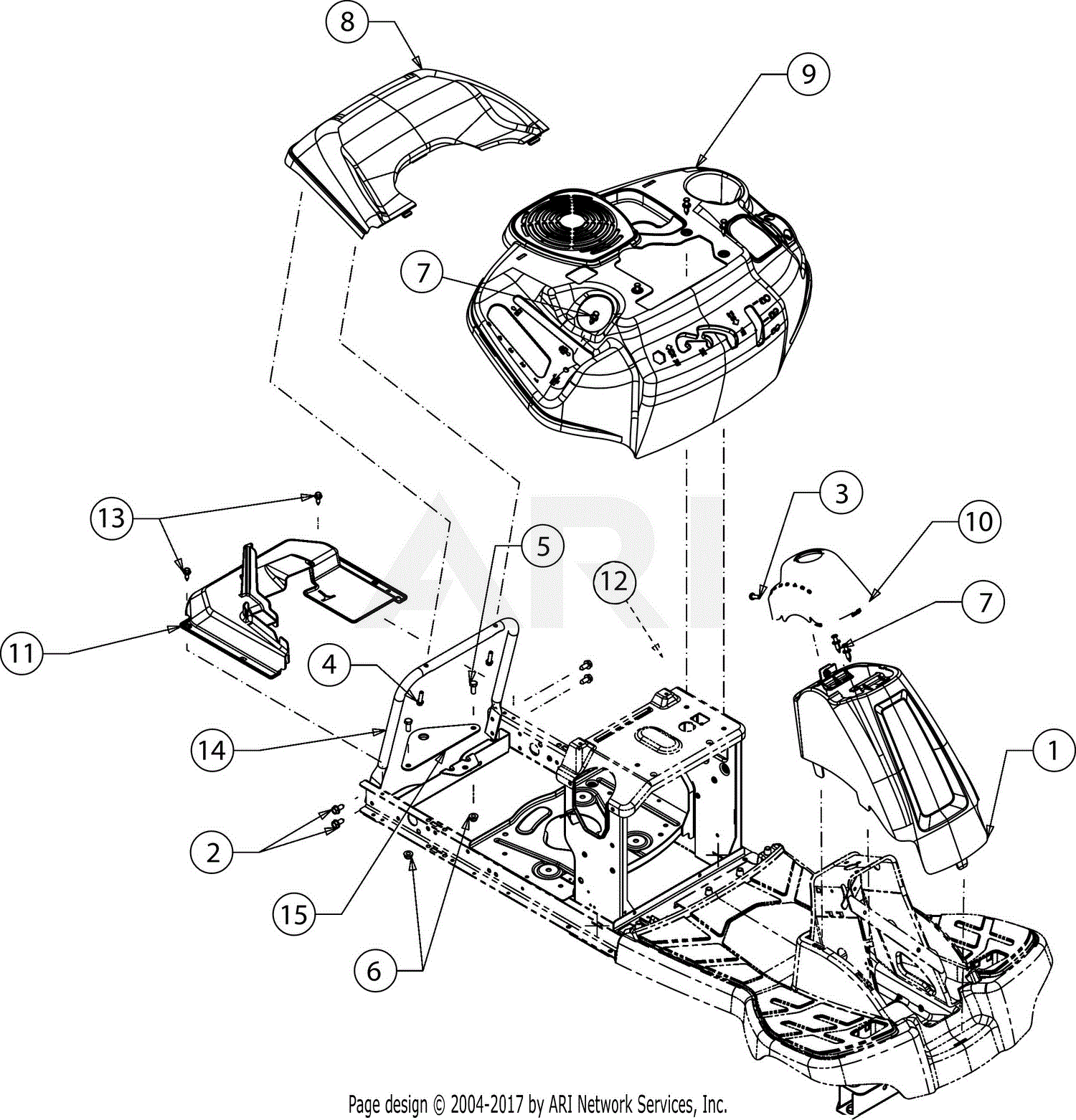 Troy Bilt TB30R (13CC26JD011) (2017) Parts Diagram for Fender