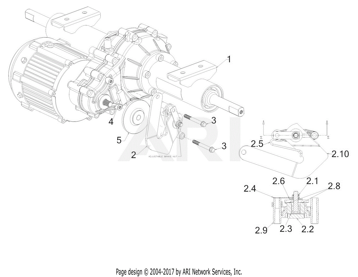 Troy Bilt 131z27jd711 Tb30e (2018) Parts Diagram For Transmission Brake