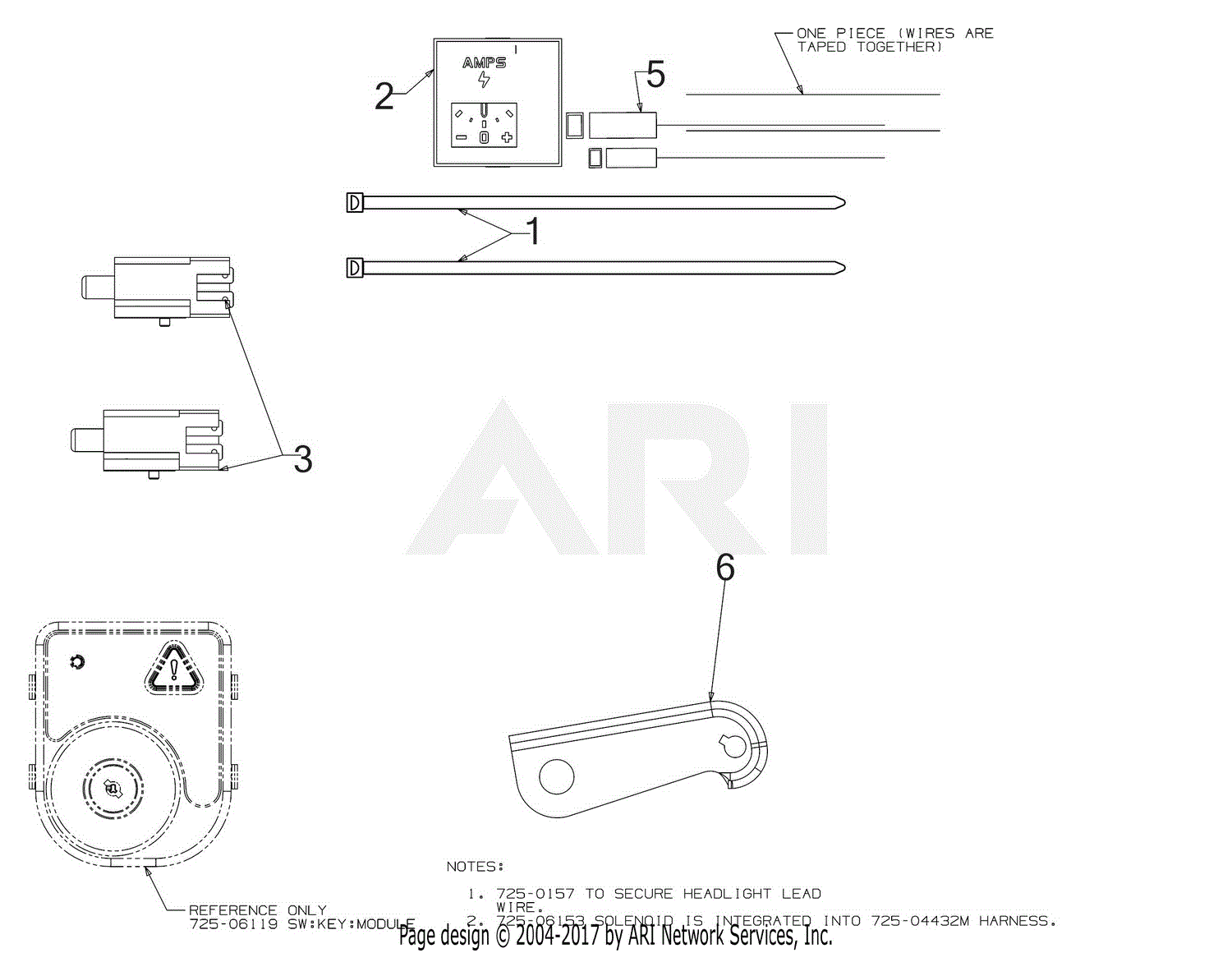 Troy Bilt 13AK79BT011 Horse 46 Hydro (2018) Parts Diagram for Electrical