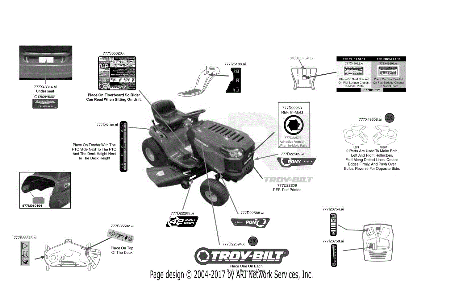 Troy Bilt Pony Schematic