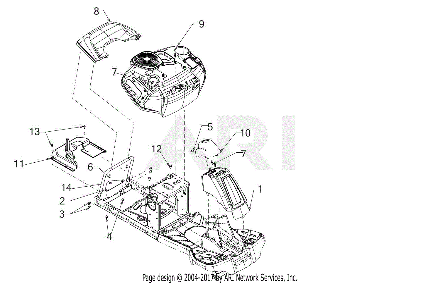 Troy Bilt 13CC26JD211 TB30R (2018) Parts Diagram for Fender