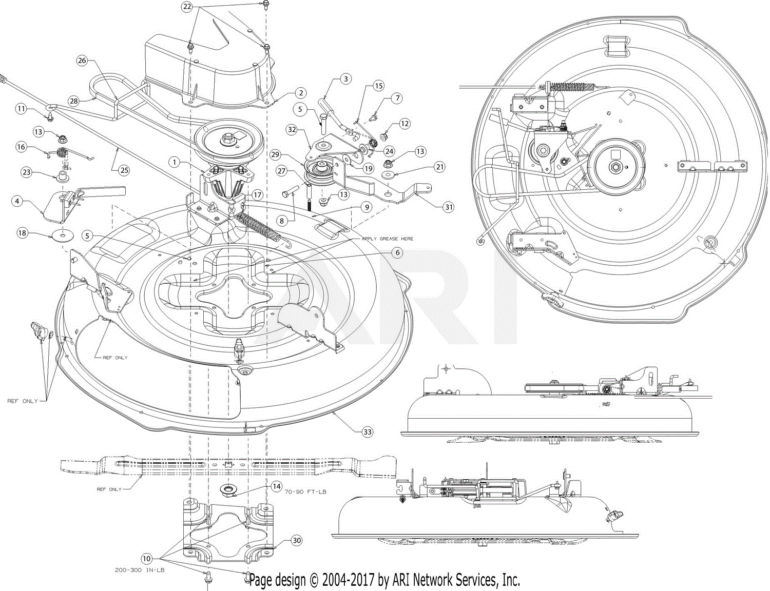Troy Bilt Tb30 13a726jd066 2018 Parts Diagram For Deck