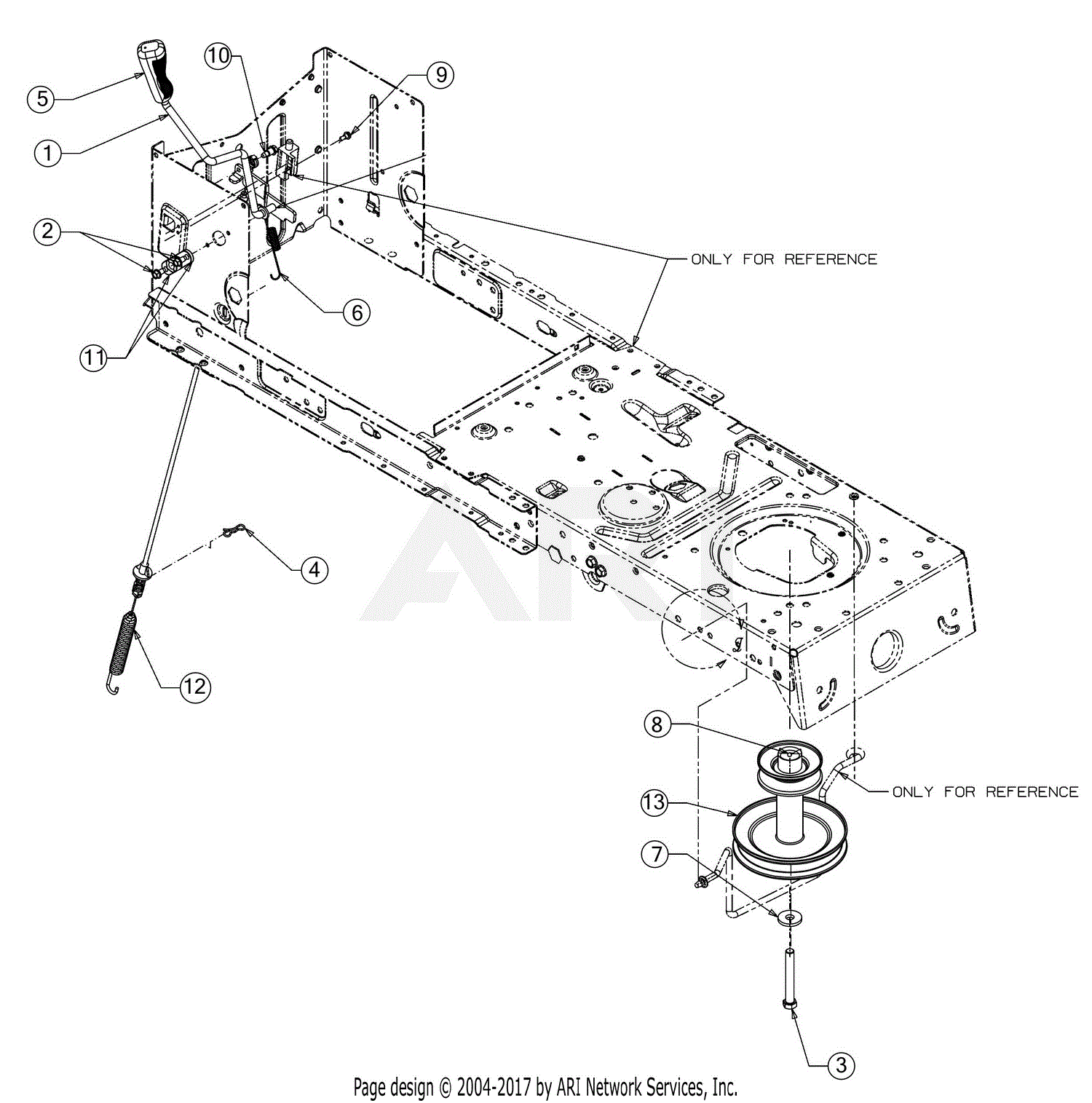 Troy Bilt 13al78bs023 Bronco 42 Auto 2019 Parts Diagram For Manual Pto