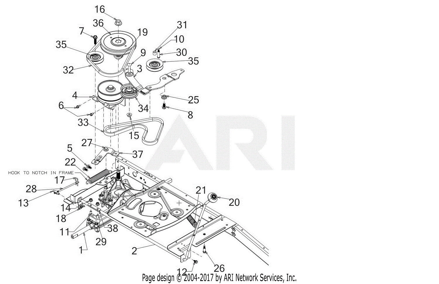 Troy Bilt 13A726JD066 TB30R (2019) Parts Diagram for Drive