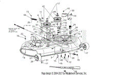 Troy Bilt 13A879BS066 Horse 42 Hydro 2019 Parts Diagrams