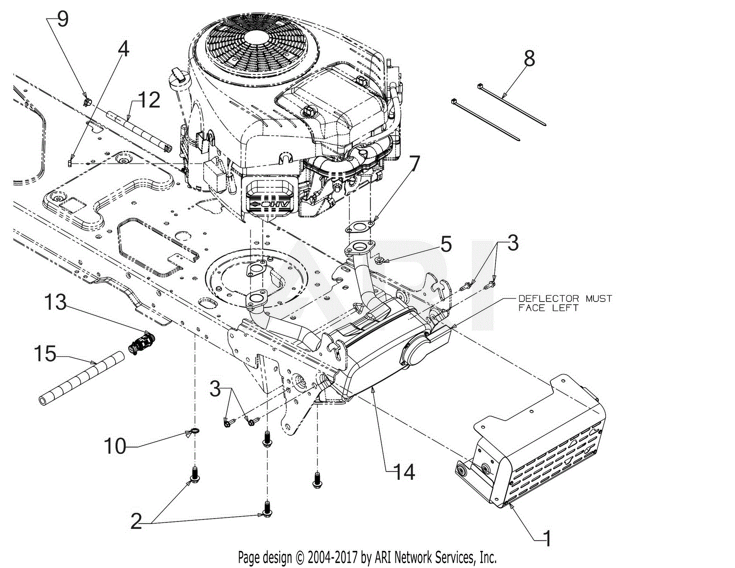 Troy Bilt 13AT78BT066 Bronco 46B (2018) Parts Diagram for Engine
