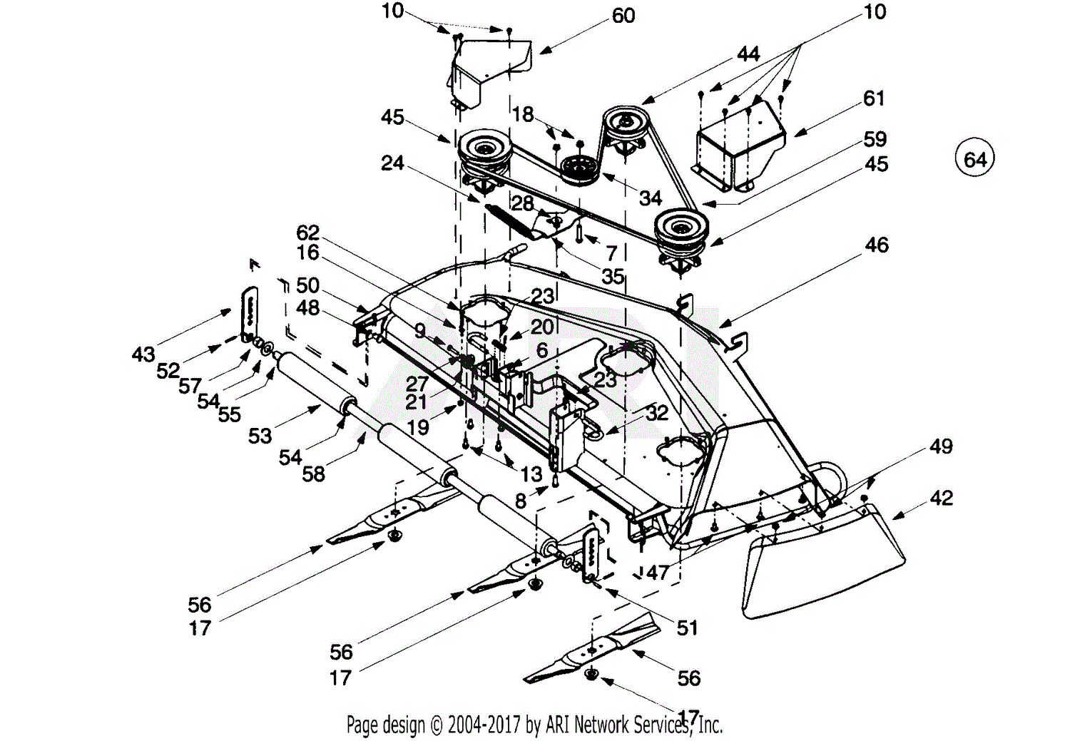 Troy Bilt 14ay809p063  2000  Parts Diagram For 50