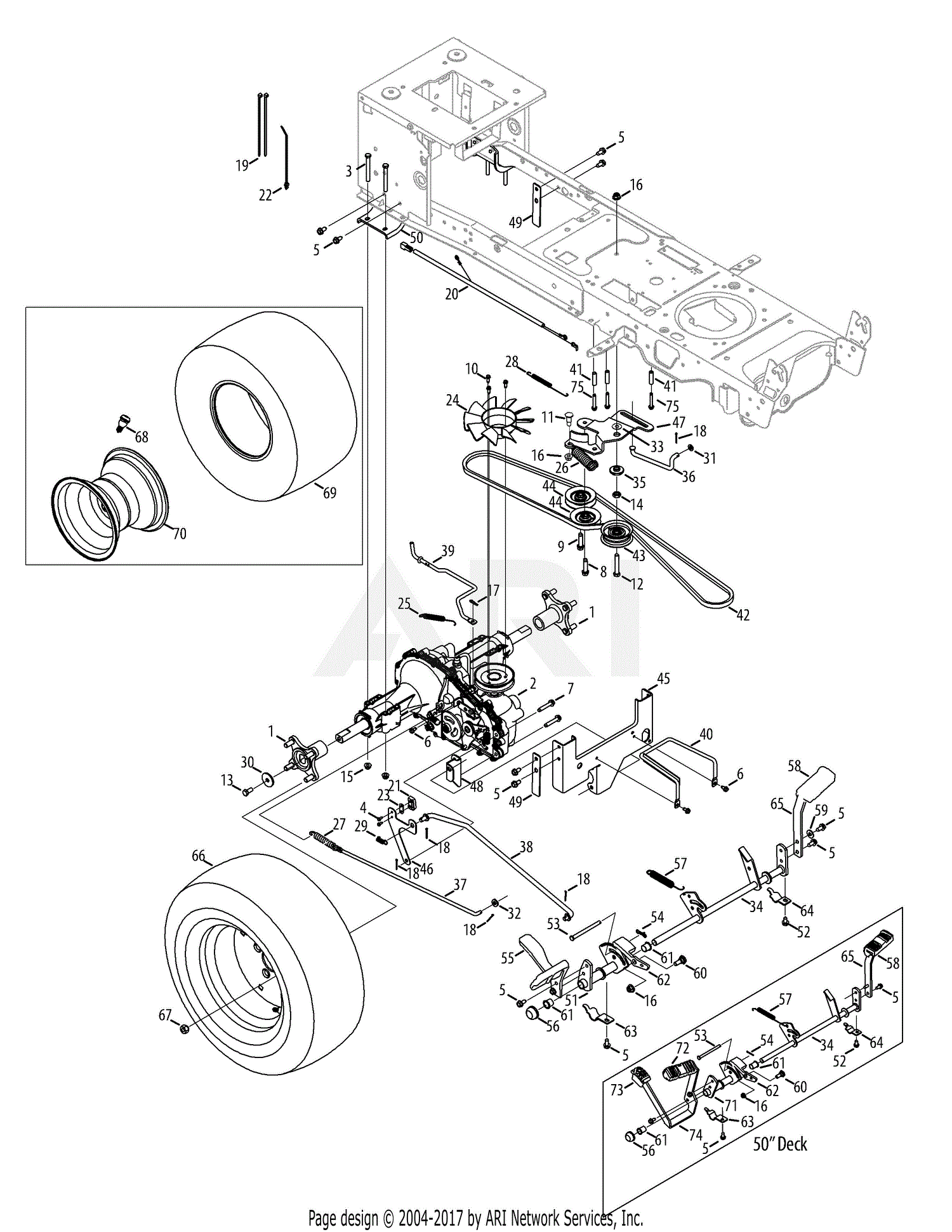 Troy Bilt TB2654 14AK94KK066 (2012) 14AK94KK066 (2012) Parts Diagram ...