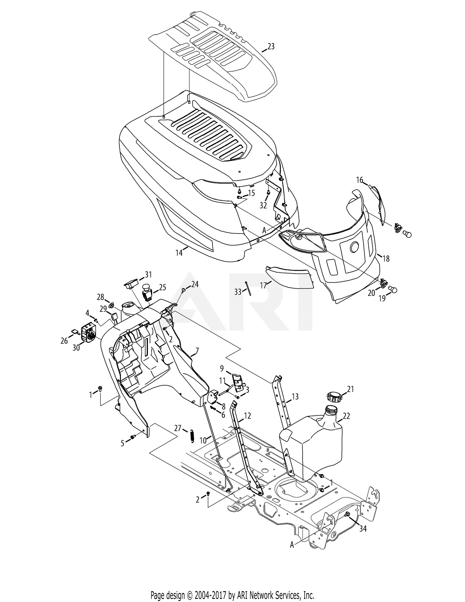 Troy Bilt TB2654 14AK94KK066 (2012) 14AK94KK066 (2012) Parts Diagram ...