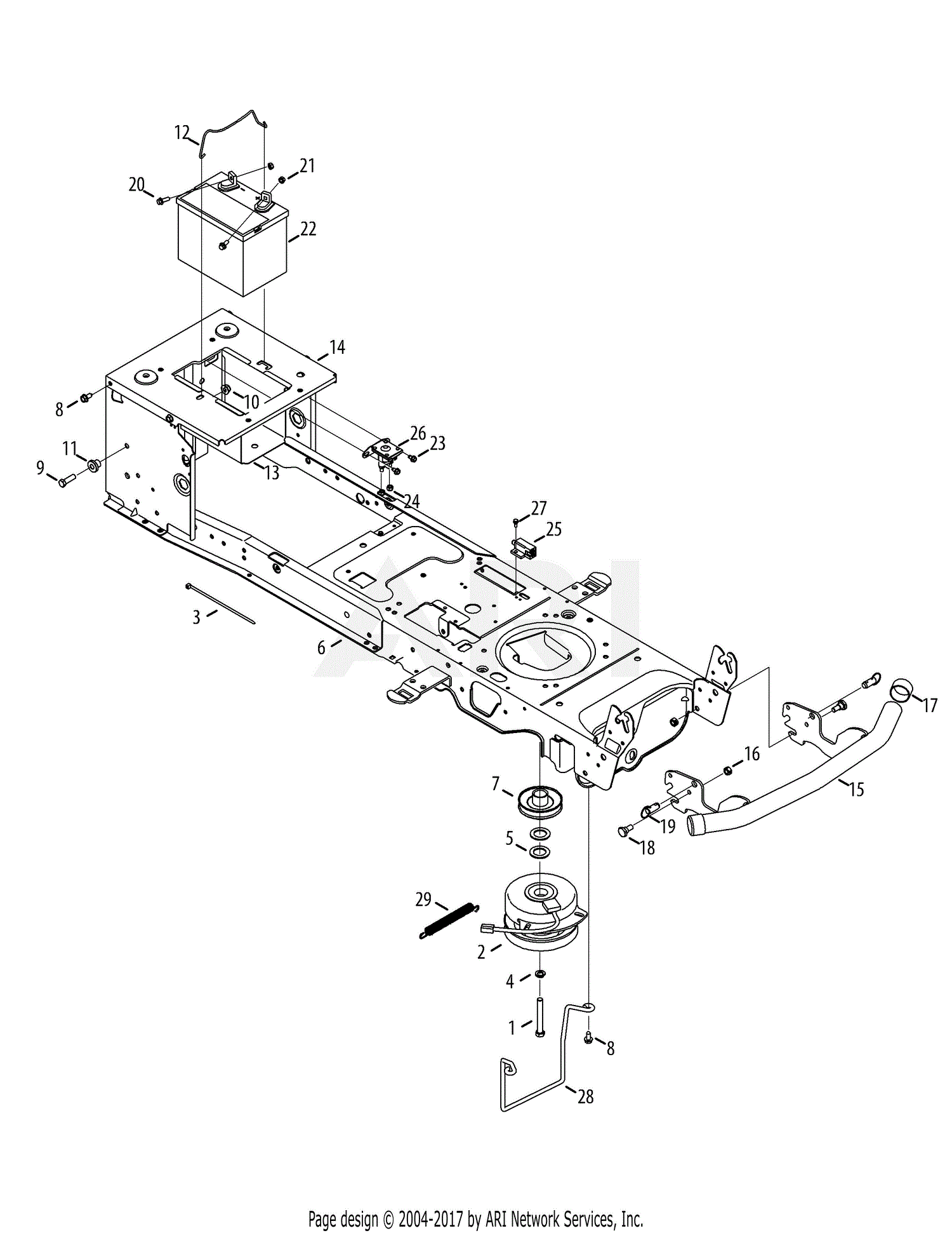 Troy Bilt TB2654 14AK94KK066 (2012) 14AK94KK066 (2012) Parts Diagram ...