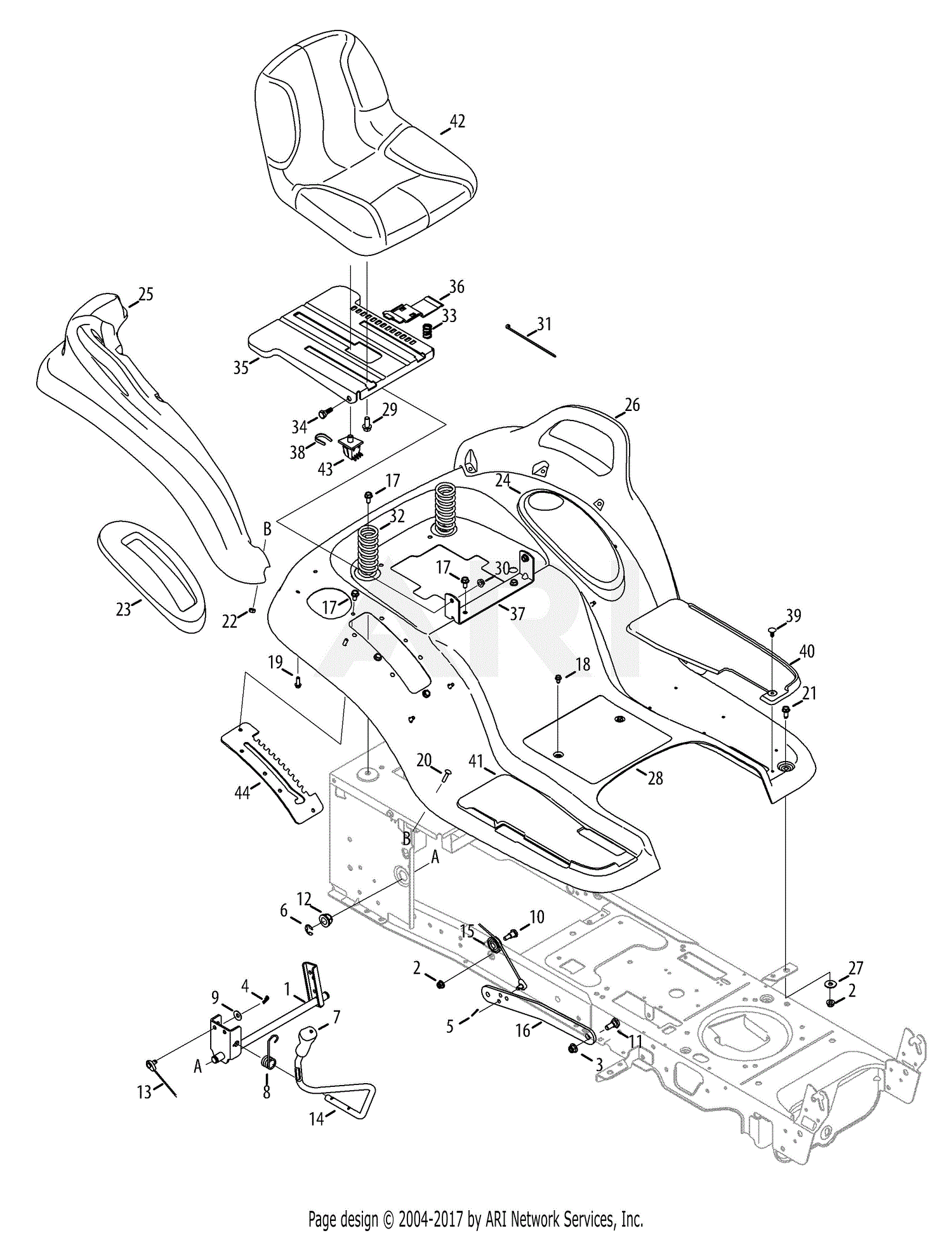 Troy Bilt TB2654 14BR94KK066 (2014) 14BR94KK066 (2014) Parts Diagram ...