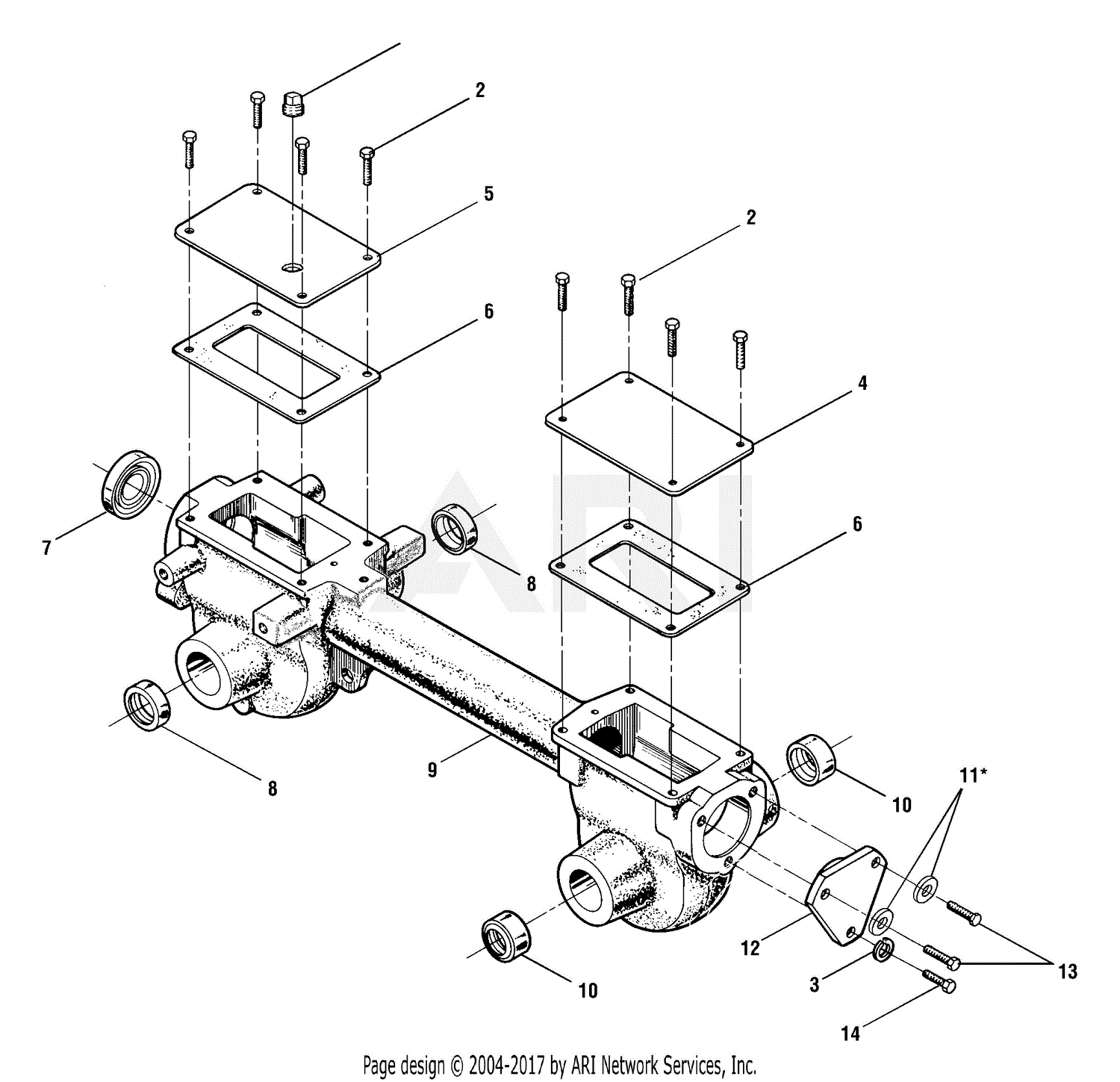 Troy Bilt 21A-630C063 4 HP Roto-Tiller (2003) Parts Diagram for ...