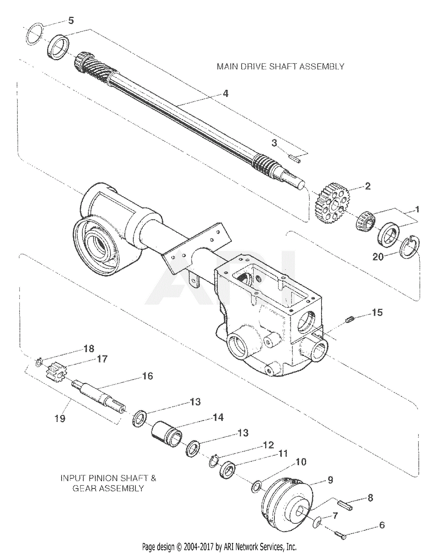 Troy Bilt 21A-664D766 7HP Roto-Tiller (2004) Parts Diagram for Drive ...