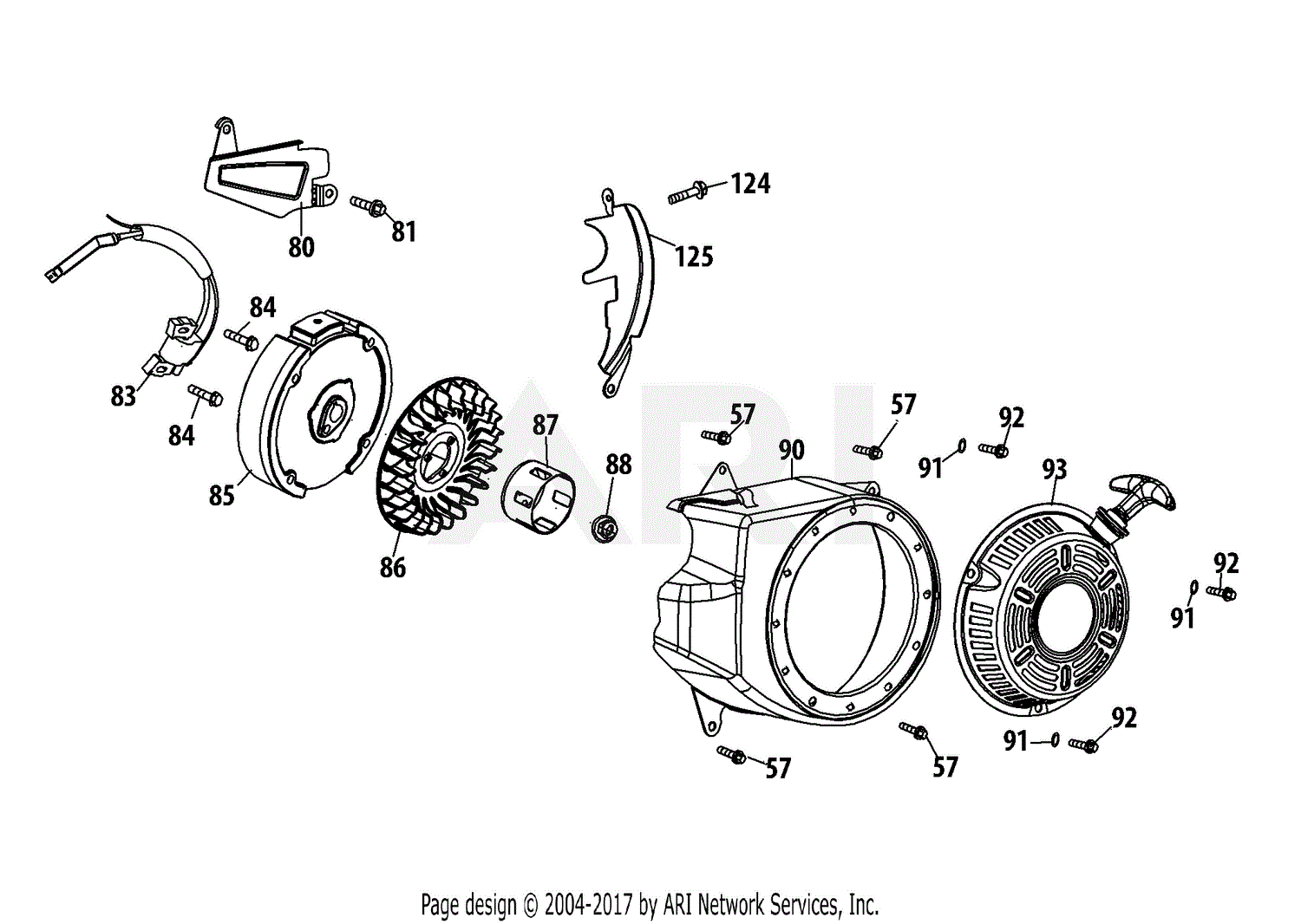 Troy bilt bronco discount starter