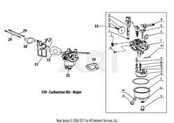 Troy-Bilt Carburetor Carb for 21D-65M7711 Gas Bronco Tiller 