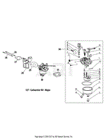 Troy Bilt 21D 65M7766 Super Bronco 2013 Parts Diagram for 170 AU