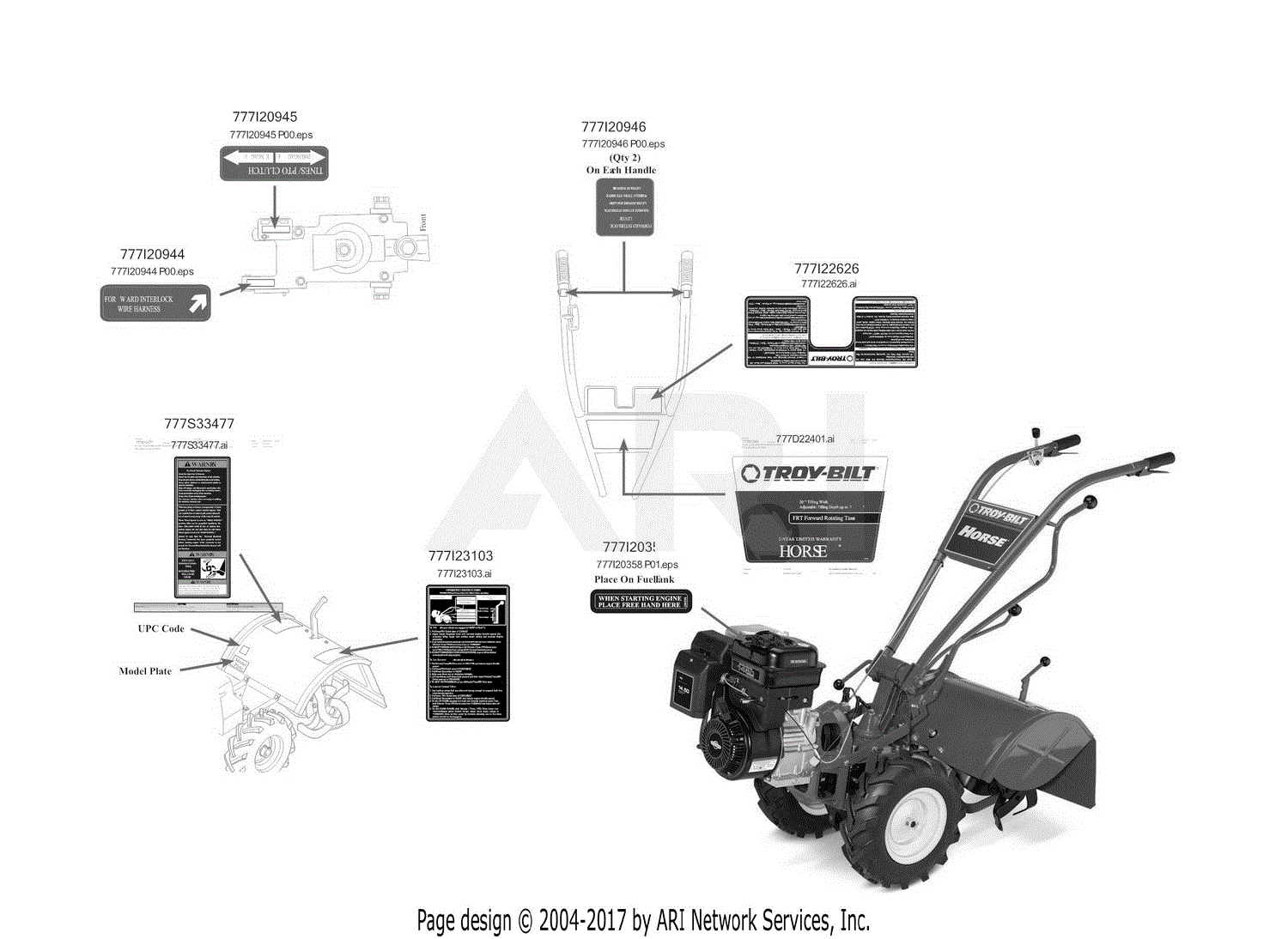 Troy Bilt Model 13wx78ks011 Parts Diagram 1813