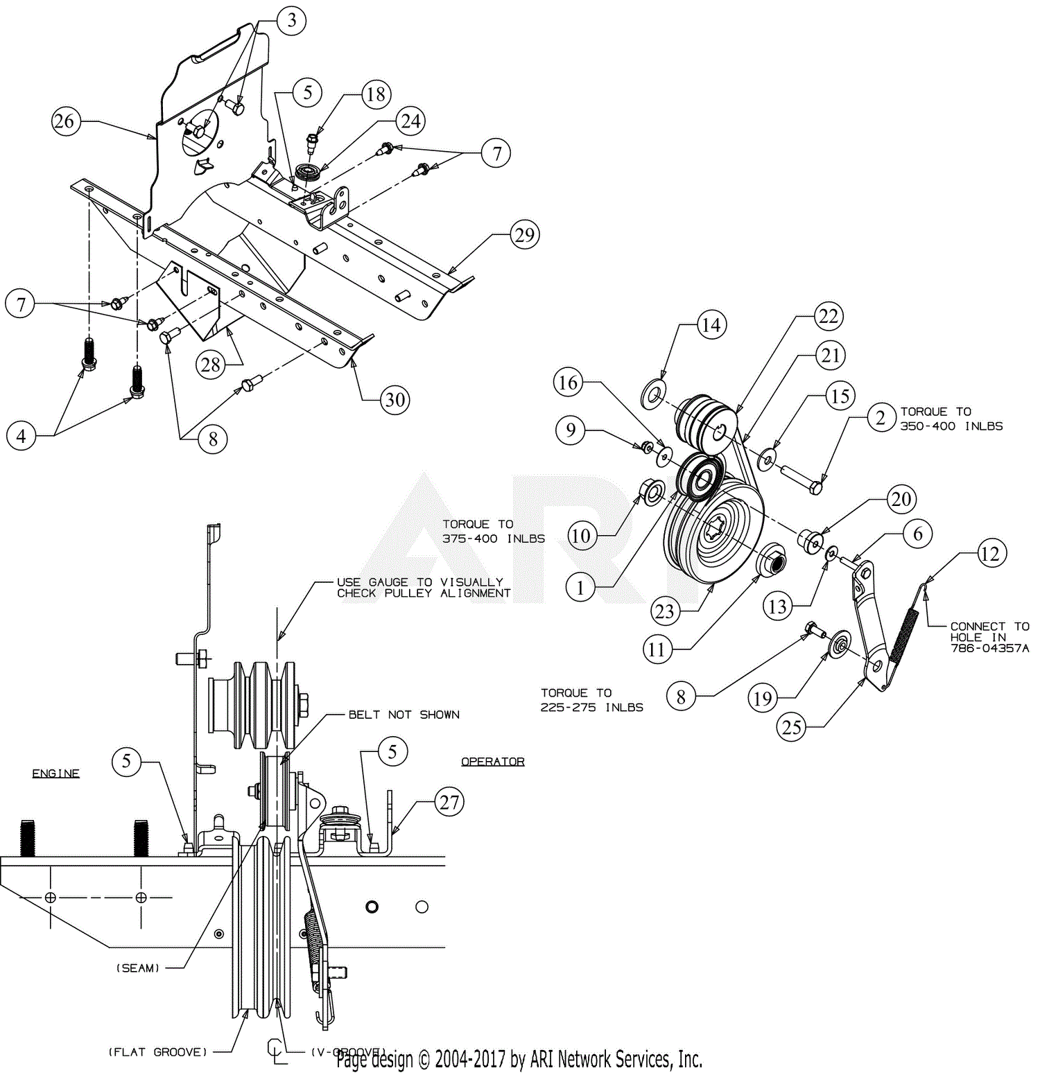 Troy Bilt 21D-64M8711 Bronco CRT (2017) Parts Diagram for Drive