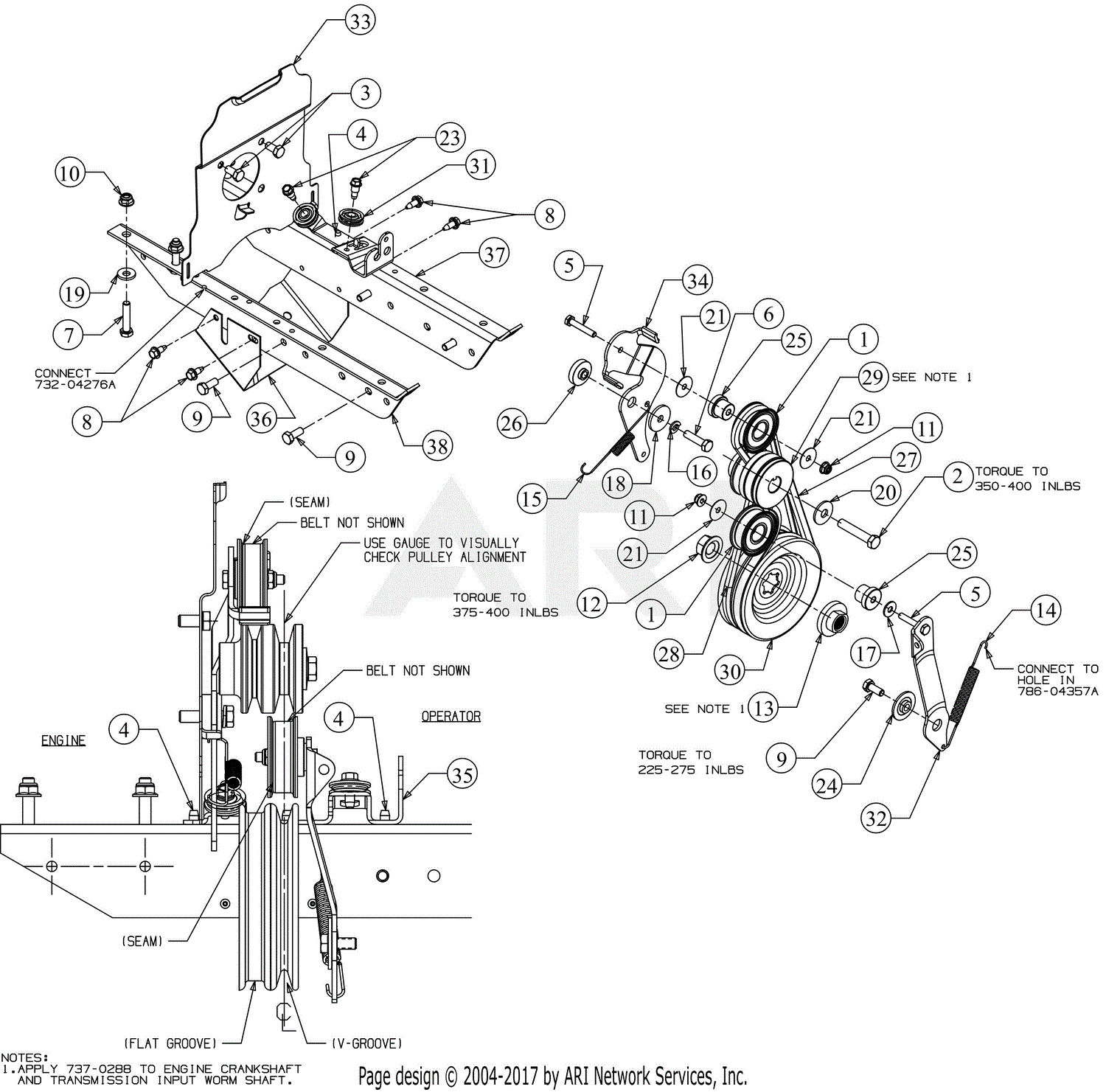 Troy Bilt 21D-655A766 Proline CRT (2018) Parts Diagram for Drive