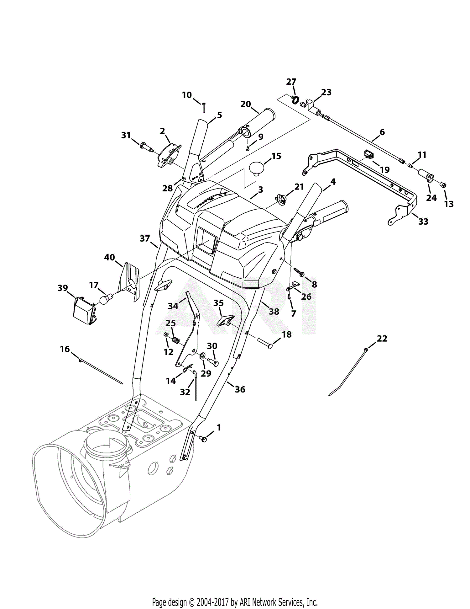 Troy Bilt Storm 2410 Engine Diagram