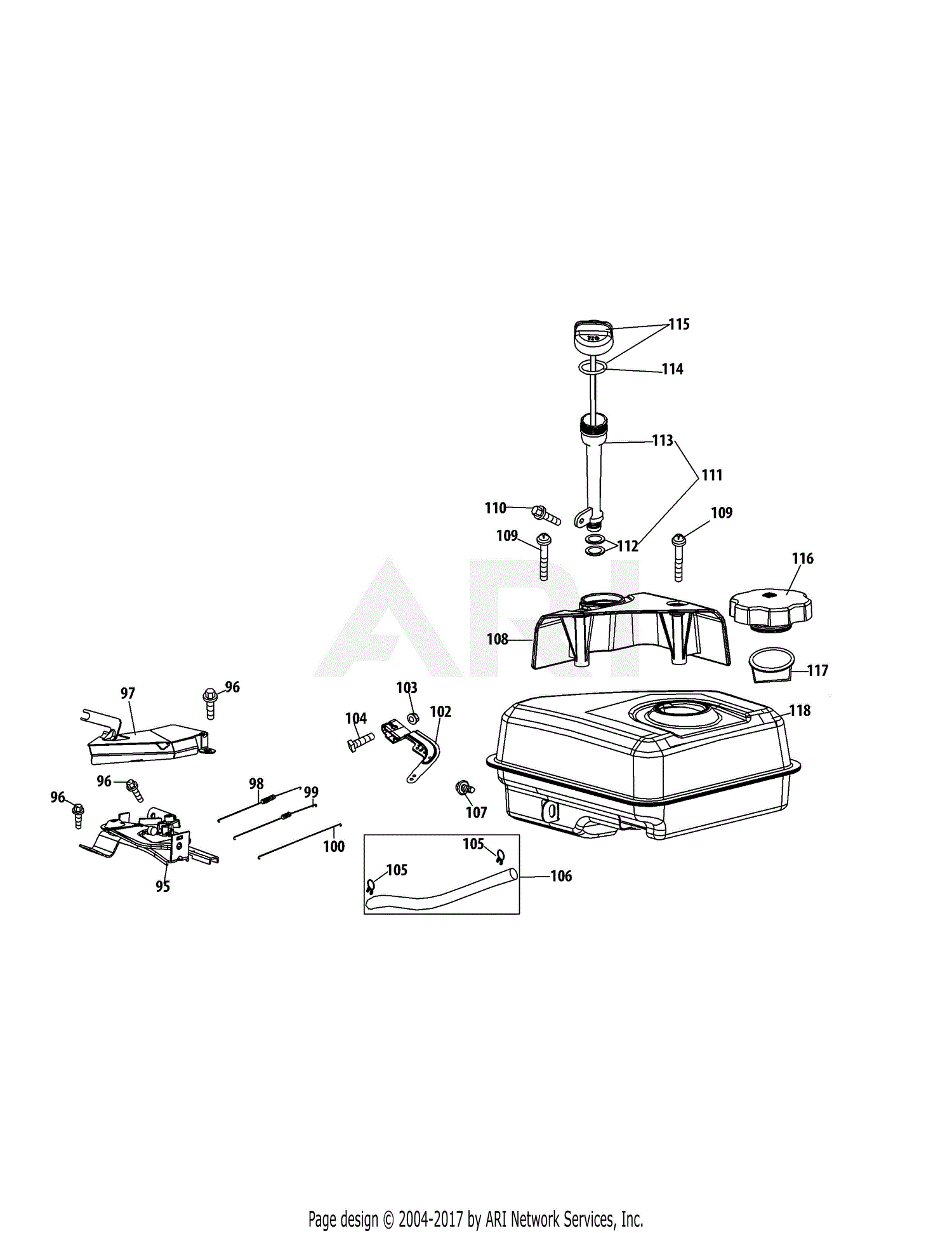 Troy Bilt 31AM63P2766 Storm 2420 (2015) Parts Diagram for 370-SUC