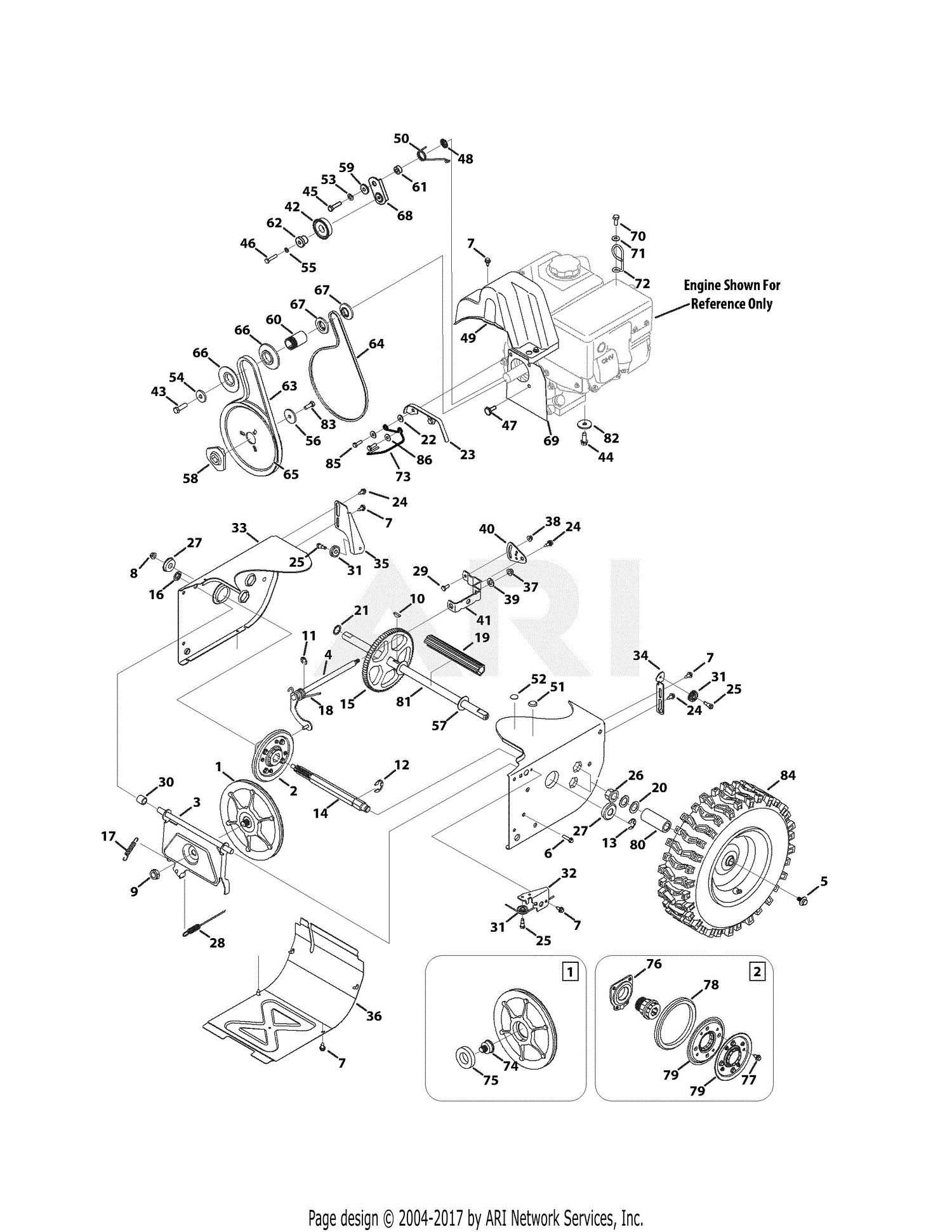 Troy Bilt 2410 Parts Diagram