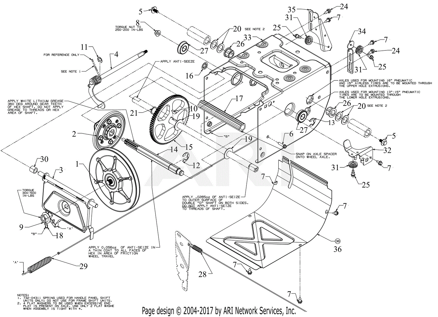 Troy Bilt Storm 2840 Parts Diagram